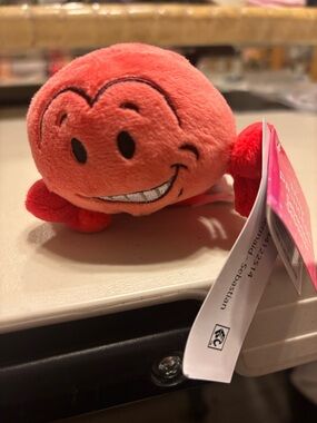 Disney Orange-Red Plush Crab Toy. Sebastian. Little mermaid